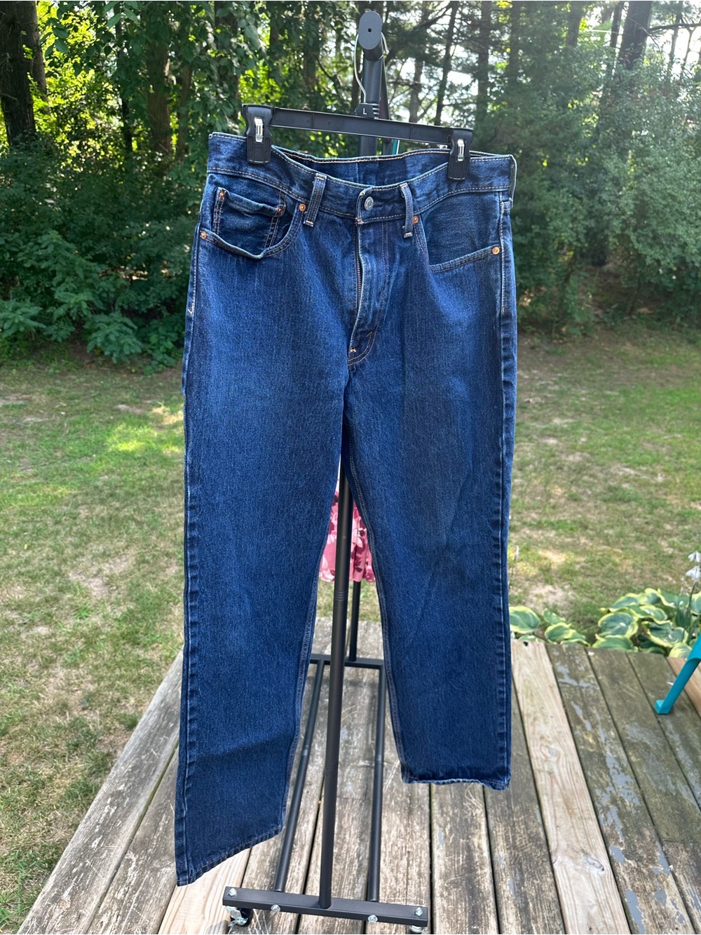 Levi's Dark Blue Straight Jeans